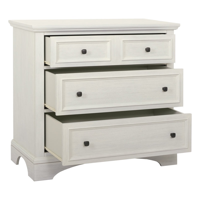 Ensemble de chambre à coucher standard Bunbury, Blanc rustique, Grand