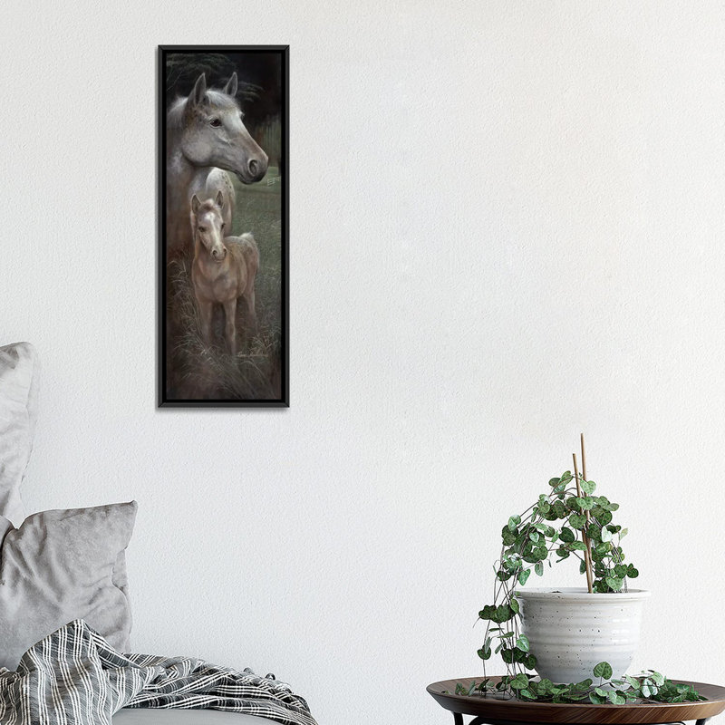 «Meredith's Tammy», peinture sur toile tendue, H 36 po x l 12 po x P 1,5 po, Toile avec cadre noir