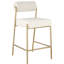 Tabouret de comptoir Carly Boucle-499124880