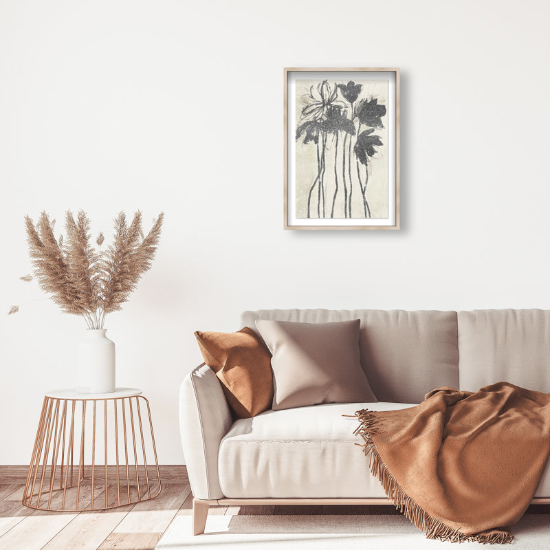 Flower Abstract Studio Shadowbox Floral & Botanical Print by Oliver Gal, Black Frame, 10 x 15, 16.5"H x 11.5"W