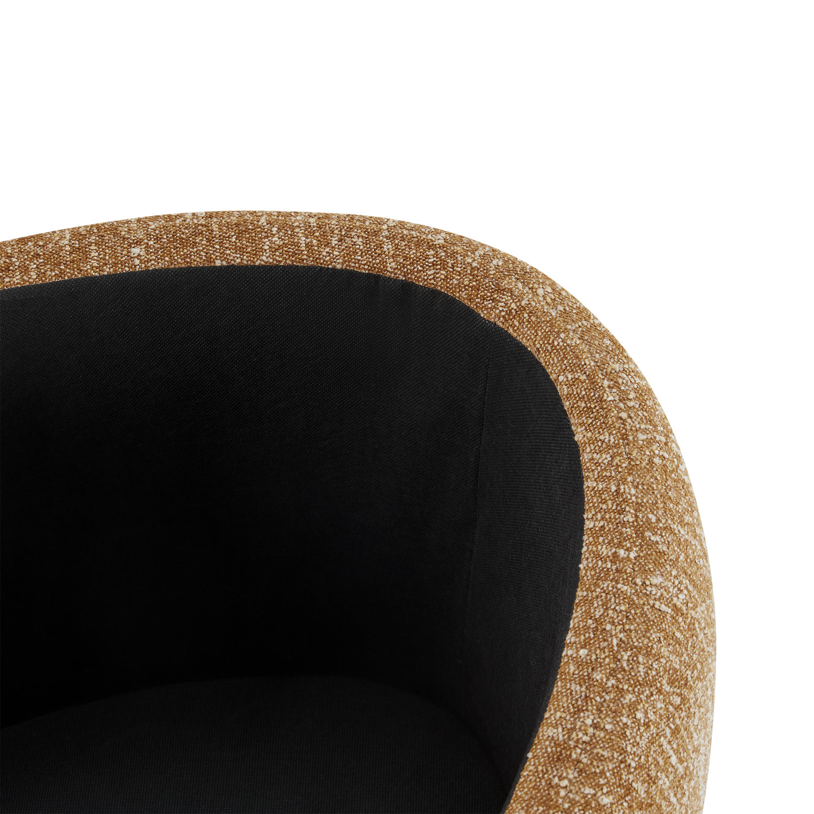 Hoya 34" Ottoman, Mellow Mustard Boucle
