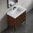 30" Solid Surface Wall-Mounted Bathroom Sink