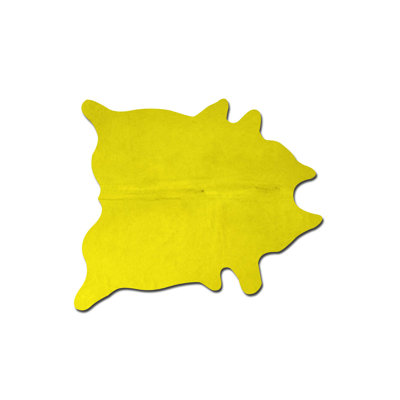 72" X 84" Yellow Cowhide - Rug