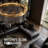 24'' Modern LED Chandelier, Round Smoked Gray Glass Pendant Light with Adjustable Color Temperature