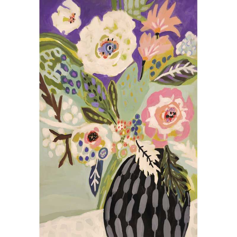 Fresh Flowers In Vase I by Karen Fields - Wrapped Canvas Print, 46cm H x 30cm W