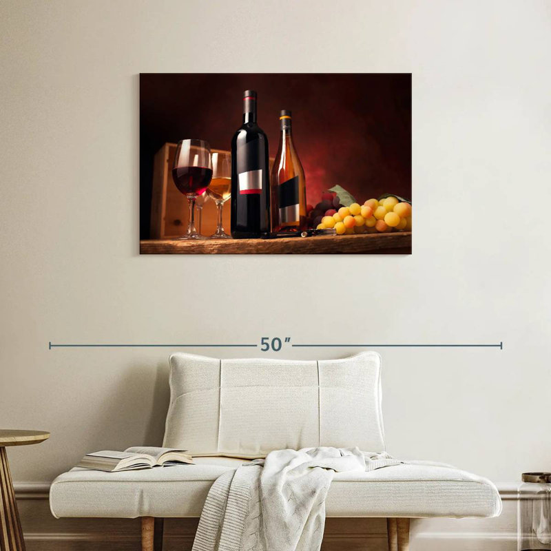 Yarlin Wine On The Table, 24" H x 36" W