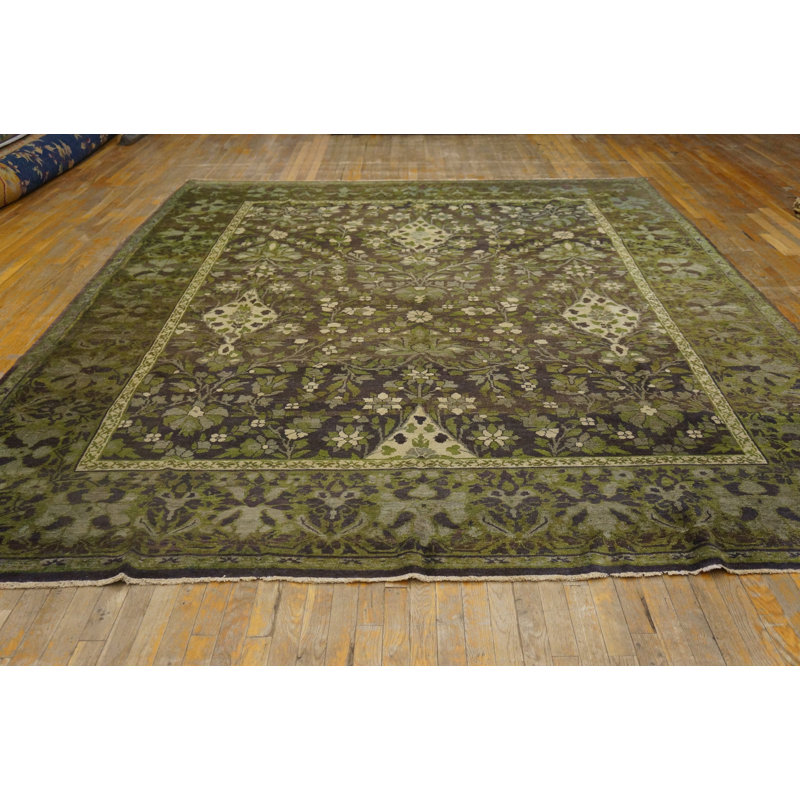 Tapis Agra inhabituel de couleur antique en laine taille pile