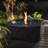 Tabletop Fire Pit with Glass Wind Guard-1058462338