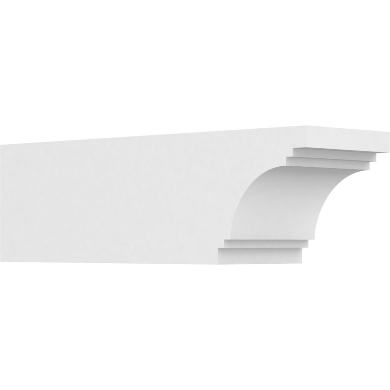 6"W x 6"H x 20"L Standard Pescadero Architectural Grade PVC Rafter Tail, 6"H x 6"W x 20"D