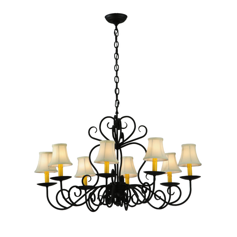Lustree 8 lumières façon bougie classique Wykoff
