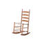 Chaise berçante en cerisier tissé