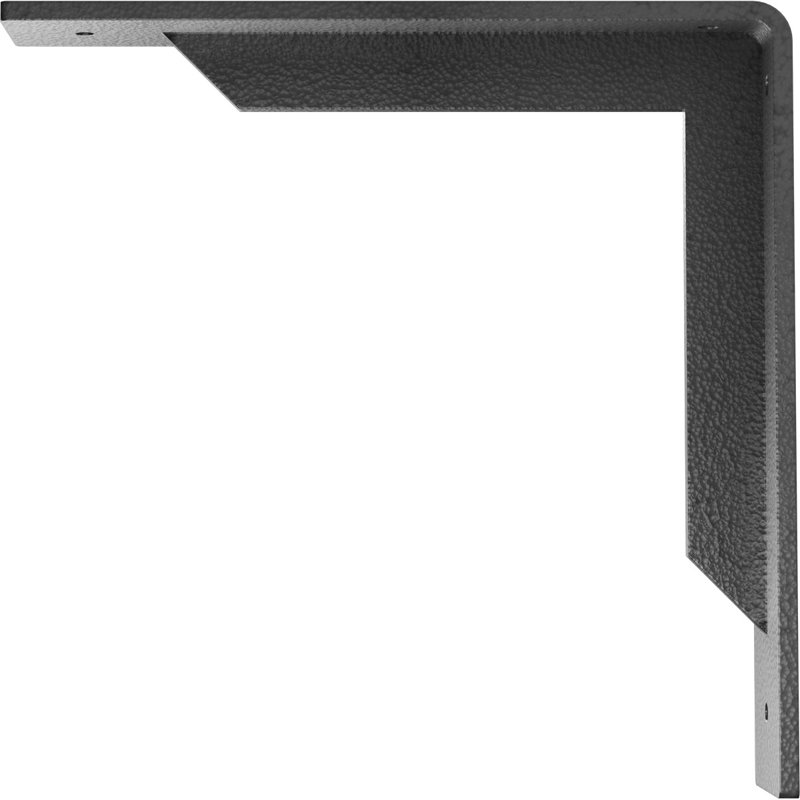 Support en acier Stockport, H 10 po x l 2 po x P 10 po, Argent martelé