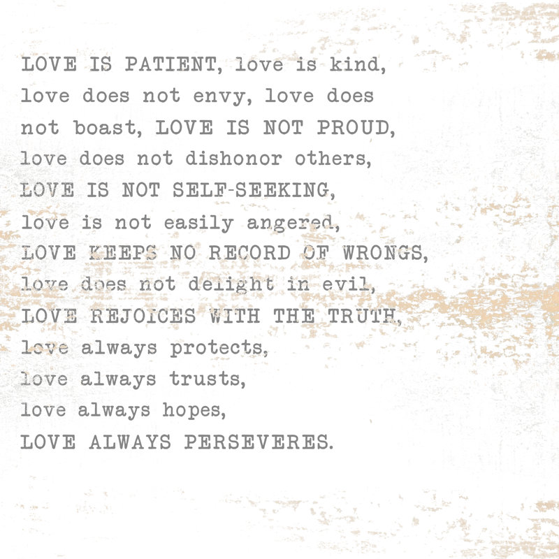 Love Is Distressed - Wrapped Canvas Print, 122cm H x 122cm W x 3.8cm D