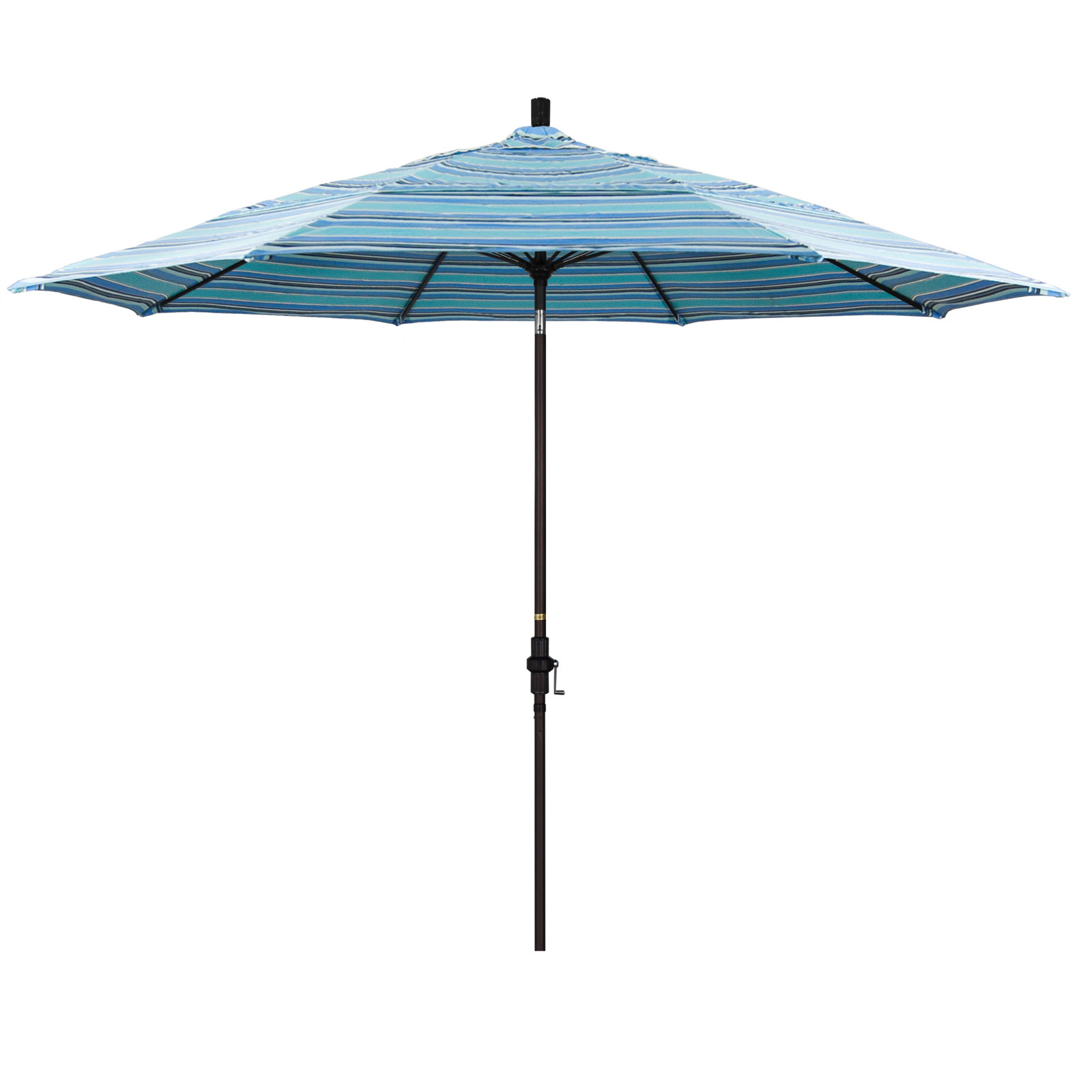 Brent 11' Sunbrella® Umbrella, Dolce Oasis Stripe Sunbrella®