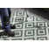 Malta flat-weave rug in green/cream