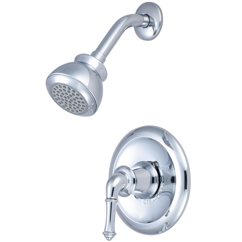 Robinet de douche à contrôle de volume à poignée simple Del Mar, Chrome poli