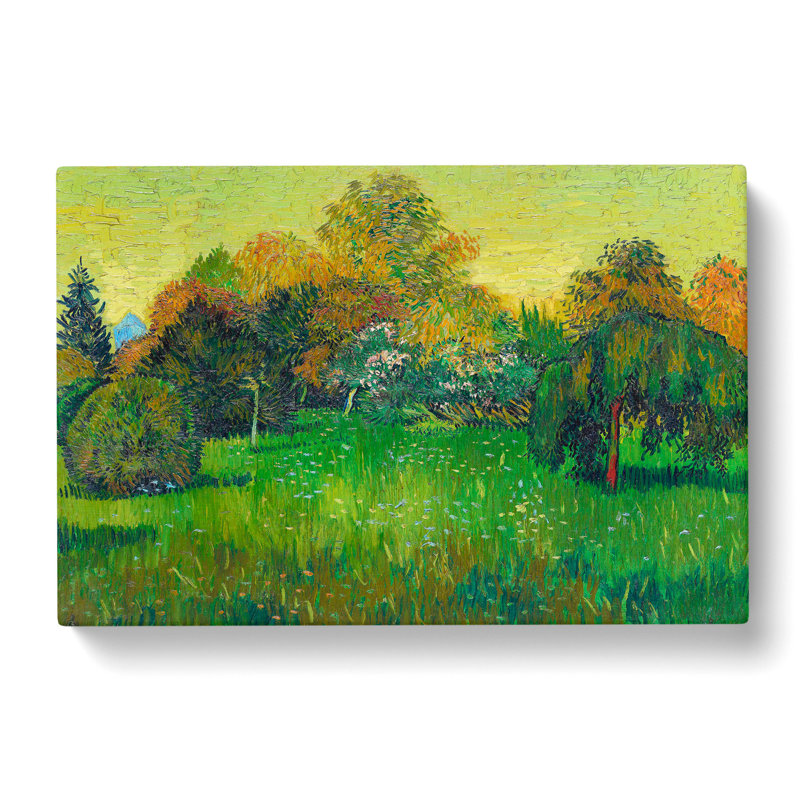 The Poets Garden by Vincent Van Gogh - Wrapped Canvas Painting, 50cm H x 76cm W x 3cm D