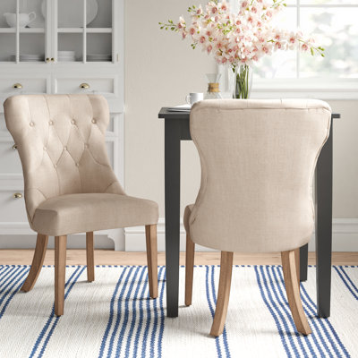 Irving Place 19.5'' H Tufted Linen Upholstered Parsons Chair
