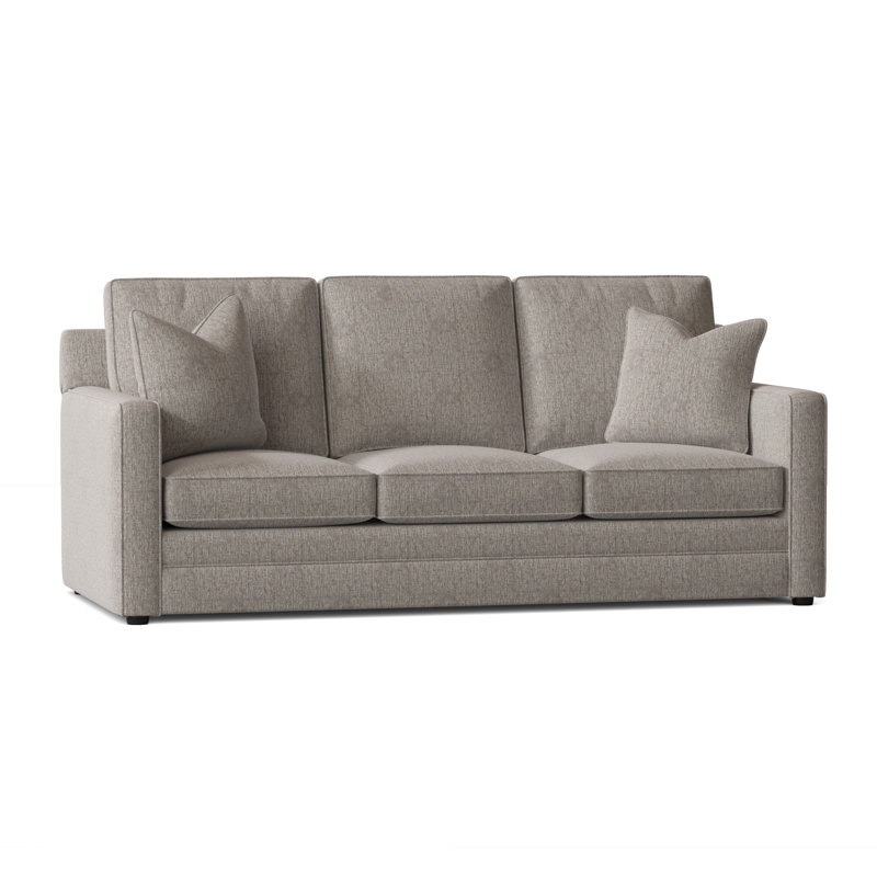 Canapé-lit à accoudoirs carrés 80 po Aukai, Tissage natté brindille Drusky Sustain®