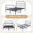 Latanja Metal Platform Bed Frame with Headboard-125557077