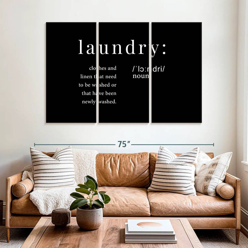 Tergel Laundry Definition, 42" H x 65" W