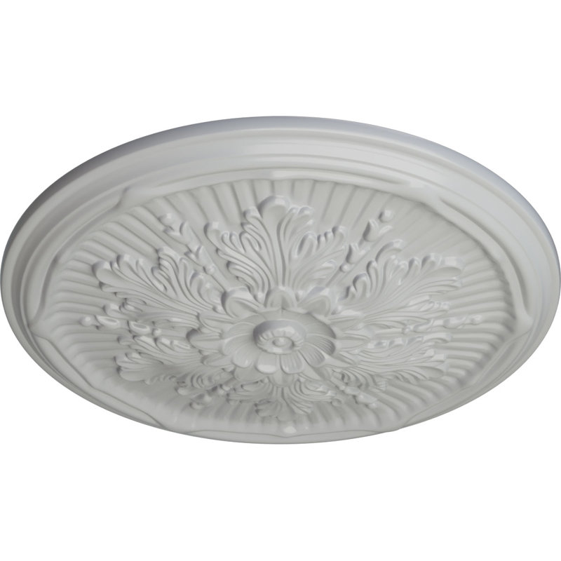 Médaillon de plafond Luton de 21 po x P 2 po (convient aux auvents jusqu'à 3 1/2 po), Givré