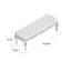 Banc recouverts de tissu d'ameublement Fleur-1230573237