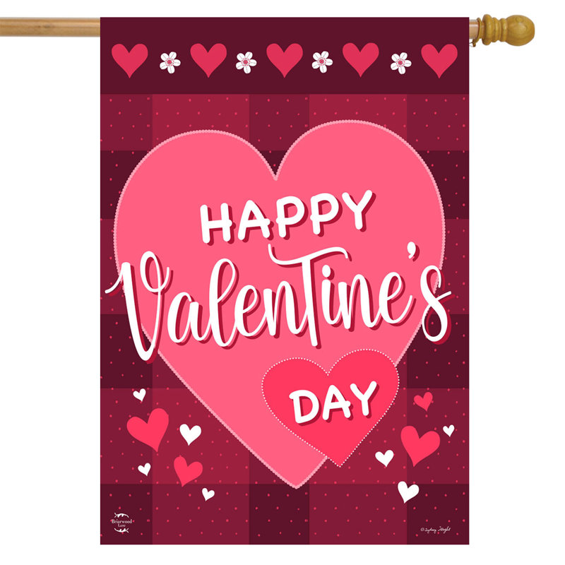 Joyeux Saint-Valentin, drapeau de la maison, Rougeur de la Saint-Valentin