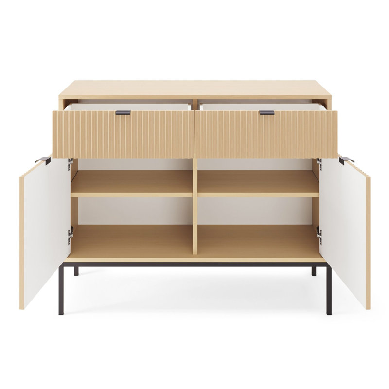 Biagino Sideboard Accent Chest, Brown/Black