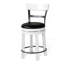 Tabouret de comptoir pivotant rembourré 24 po Orso