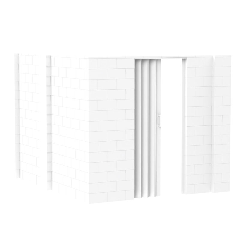 EverBlock Office Partitions, 84" H x 120" W x 96" D, White