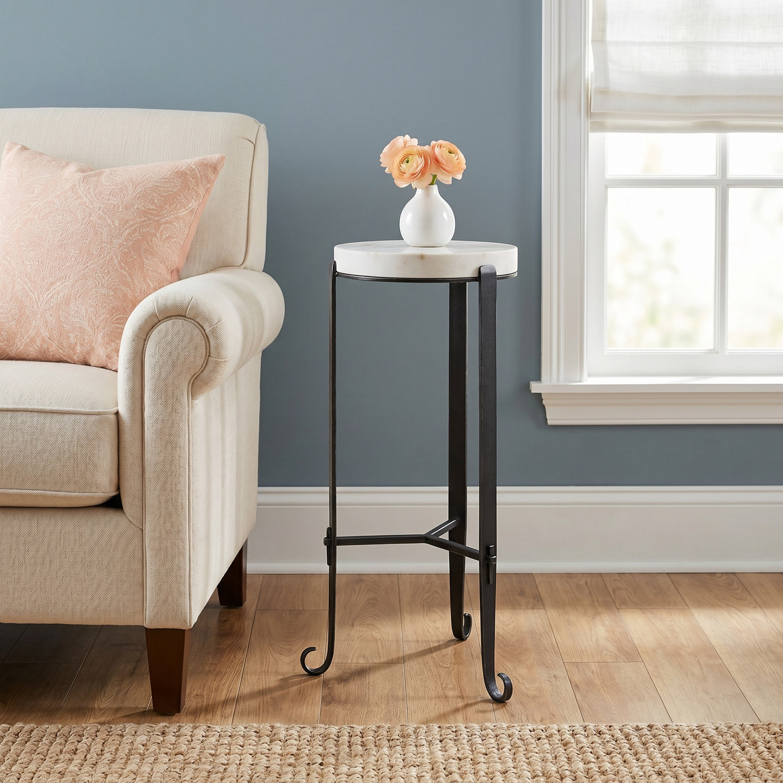 Bellman 12" Genuine Marble End Table