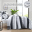 Ensemble de courtepointe 3 pièces à patchwork rayé de style bohème en microfibre douce et légère pour toutes les saisons-130618418-132041923