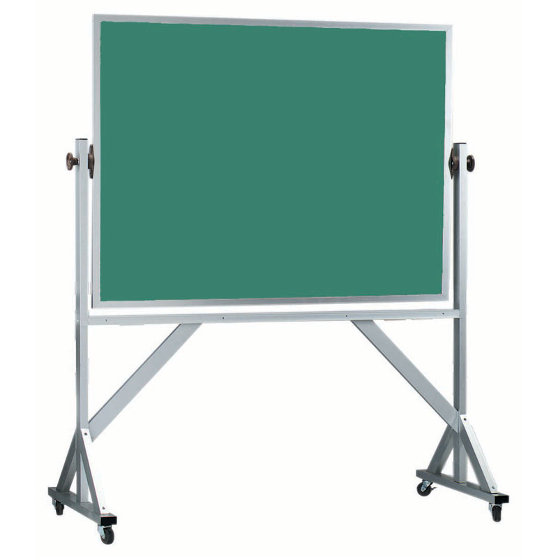 Tableau noir réversible sur pied, Vert, H 3 po x l 4 po
