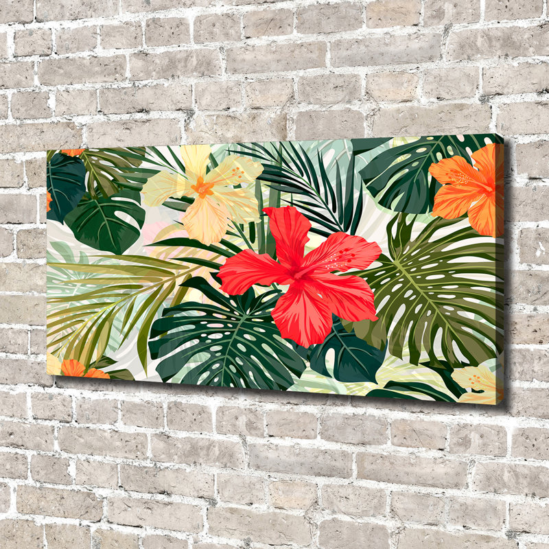 Hawaiian Flowers - Wrapped Canvas Print