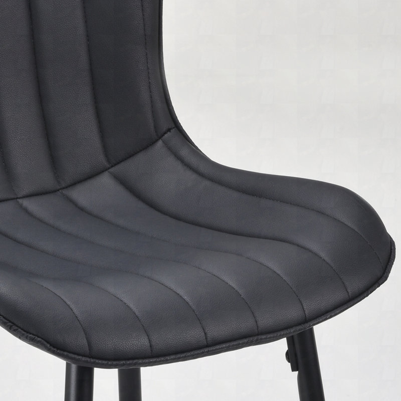 Ensemble de 2 tabourets de comptoir, Noir