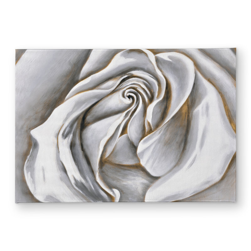 White Rose Delicate Mat | Contemporary Indoor Outdoor Decor