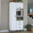 Multi-Purpose Cabinet, 100% Melamine Coated E1 Quality Chipboard, White, 35.4 x 78.1 x 15.7 inches | Stylish Modern Design, Durable & Functional Storage Solution for Home or Office | Perfect for Organizing Essentials