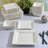 Gibson Home Zen Buffet Hard Square 24 Piece Porcelain Dinnerware Set