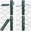 Hexagon Fence Green Steel-375302496