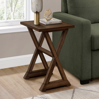 Table d'appoint, table de bout, table d'appoint, carré, table de chevet, lampe, transitionnel