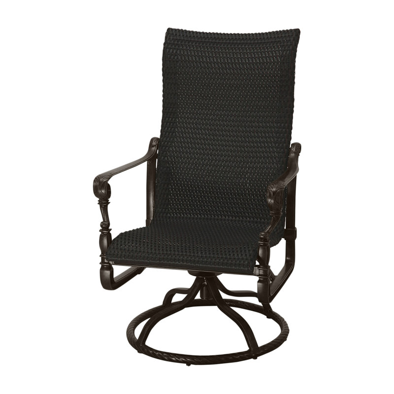 Grand Terrace Outdoor Rocking Wicker/Rattan Chair, Mahogany, Vintage