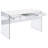 Eliana 2 Drawer Writing Desk with Tempered Glass Base-91074855
