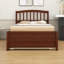 Structure de lit plateforme en bois avec lit gigogne-1744235873