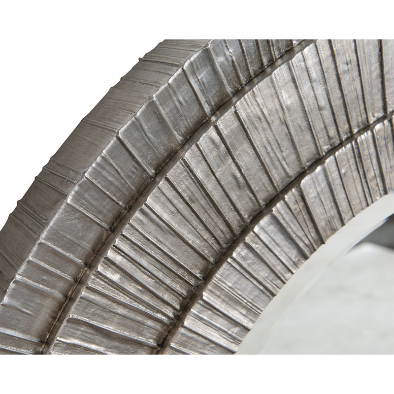 Peili Round Mirror, Silver