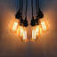 Segarra 6 - Light Black Cluster Pendant