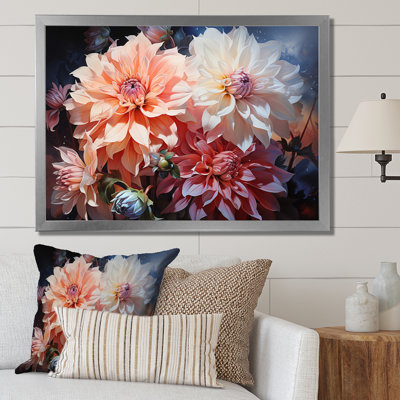 Pink Dahlia Romantic Impression III - Floral Wall Decor