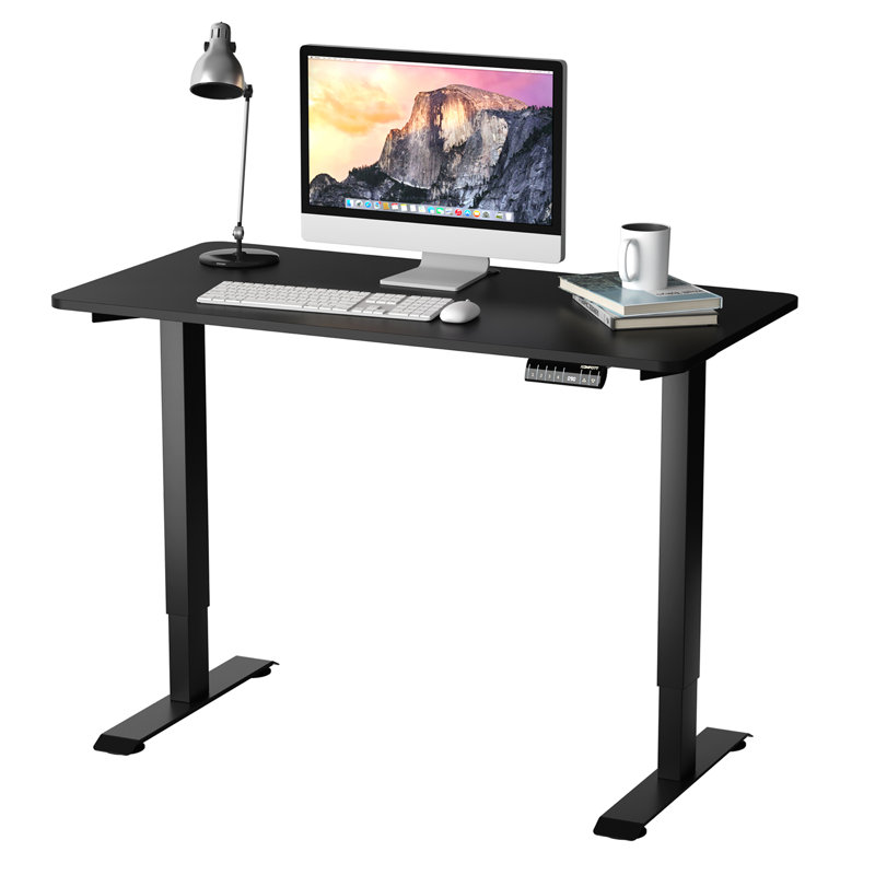Bureau debout à hauteur ajustable Cloverly, Noir