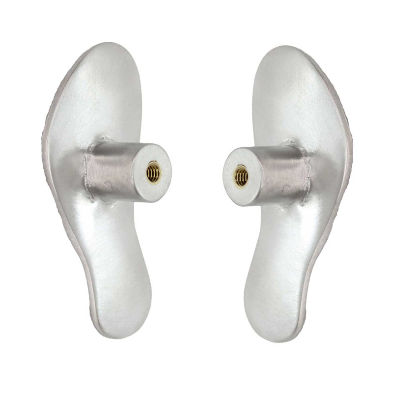 2 1/2" Left Flip Flop-Sandal Knob, Brushed Nickel