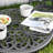Hopwood Outdoor 3-Piece Cast Aluminum Patio Set with 1.77" Umbrella Hole
